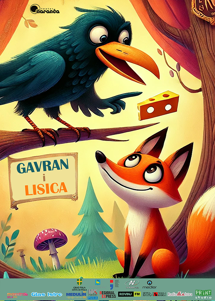 Plakat za predstavu Gavran i Lisica