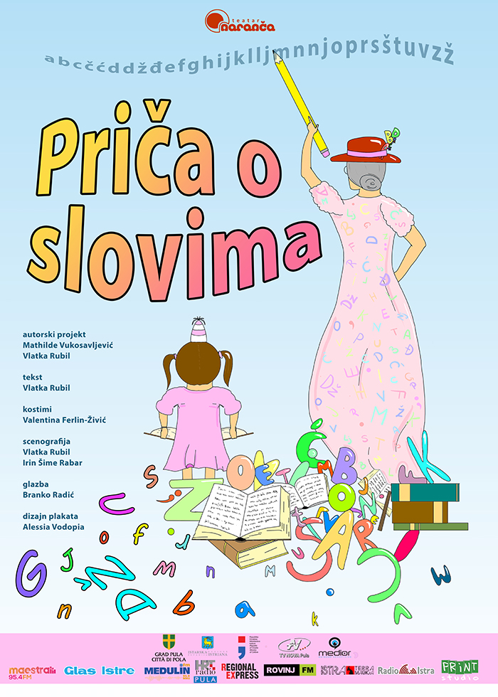 Plakat za predstavu Priča o slovima