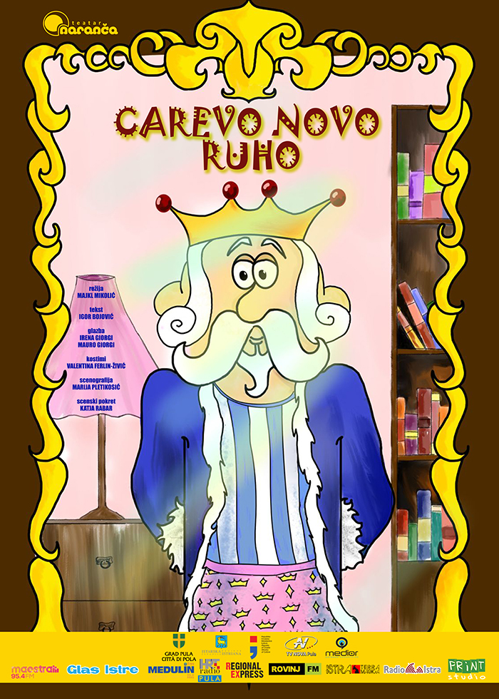 Plakat za predstavu Carevo novo ruho